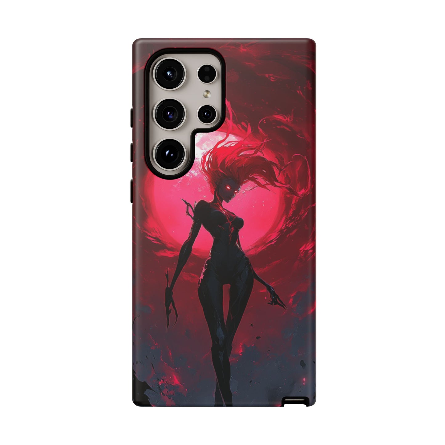 Crimson Eclipse Gothic Gaming Phone Case - iPhone, Google Pixel, Samsung Galaxy