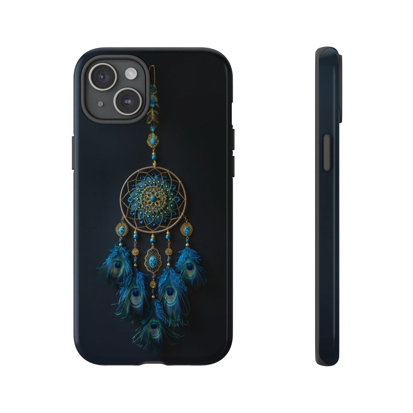 Peacock Feather Dreamcatcher - Tough iPhone Case