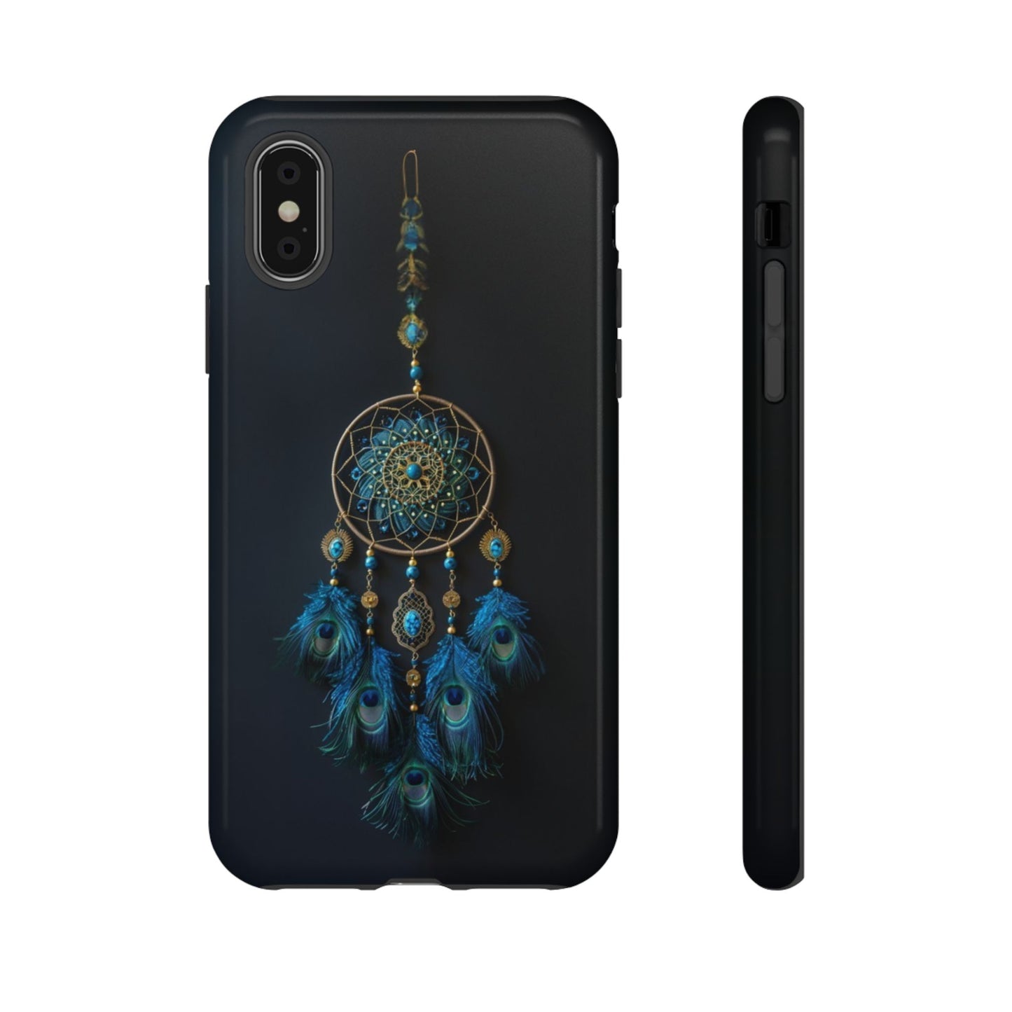 Peacock Feather Dreamcatcher - Tough iPhone Case