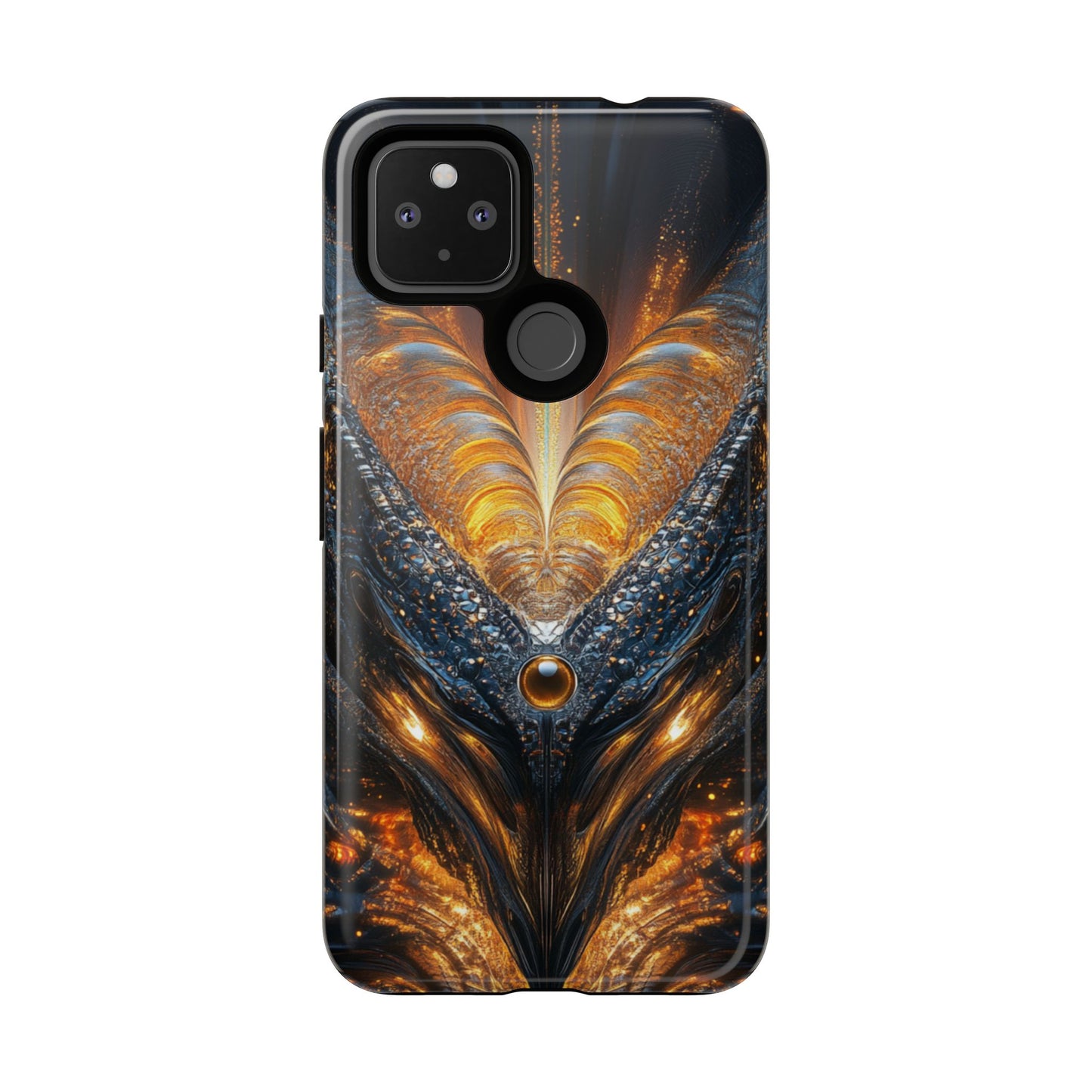 Obsidian Flare Fractal – Tough Google Pixel Case