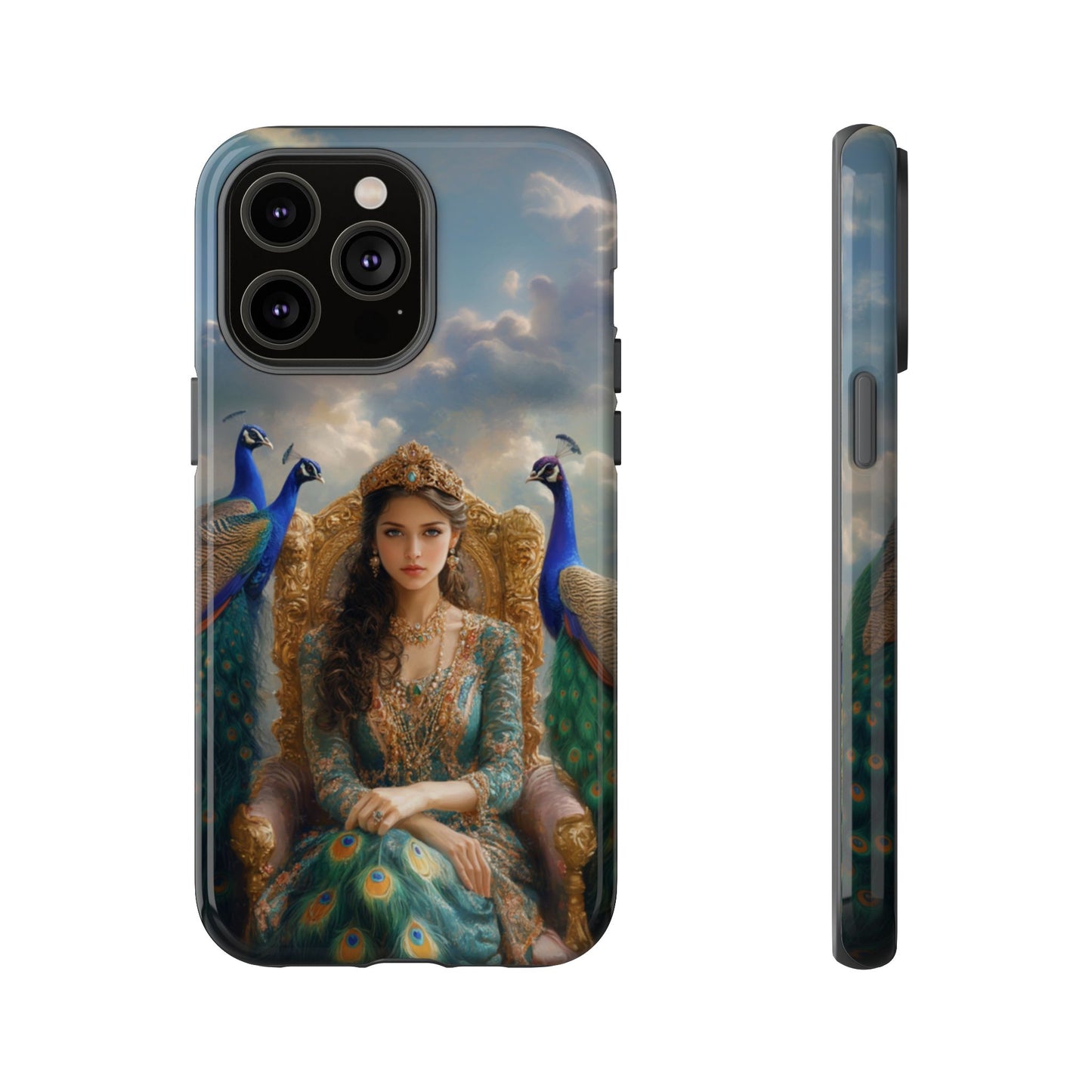 Hera Peacock Empress Golden Throne - Tough iPhone Case