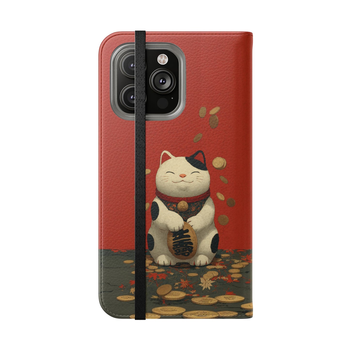 Lucky Cat - Wallet Flip Case