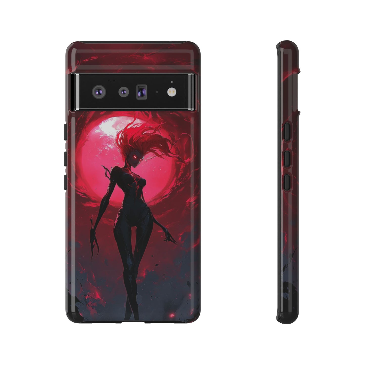 Crimson Eclipse Gothic Gaming Phone Case - iPhone, Google Pixel, Samsung Galaxy