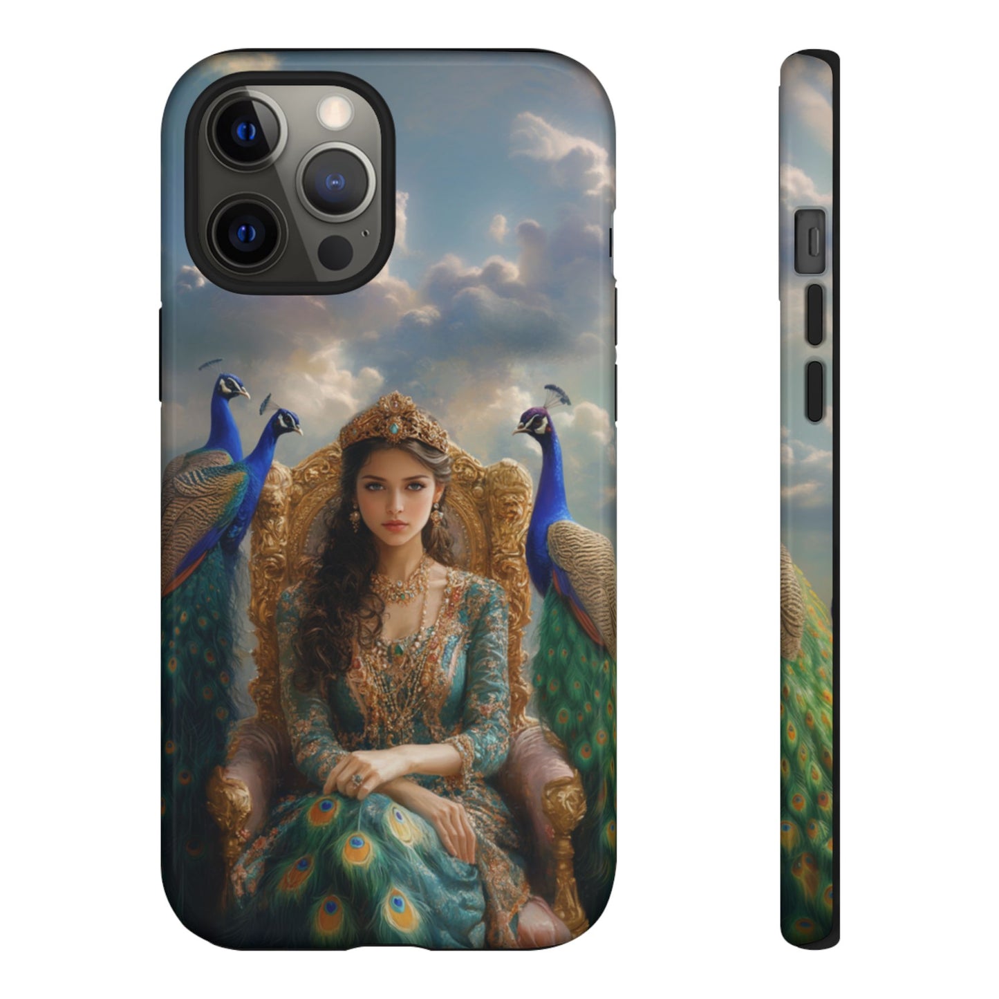 Hera Peacock Empress Golden Throne - Tough iPhone Case