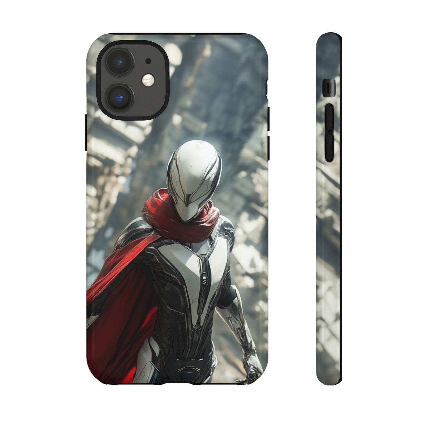 Crimson Sentinel Phone Case – iPhone, Google Pixel, Samsung Galaxy