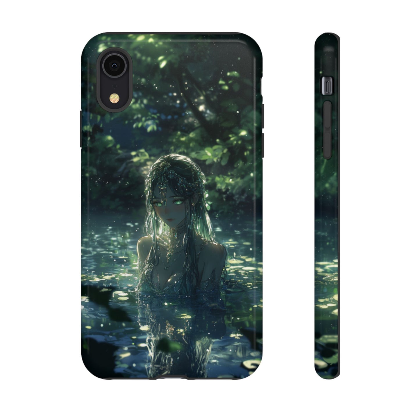 Forest Water Nymph Green Eyes Pond - Tough iPhone Case