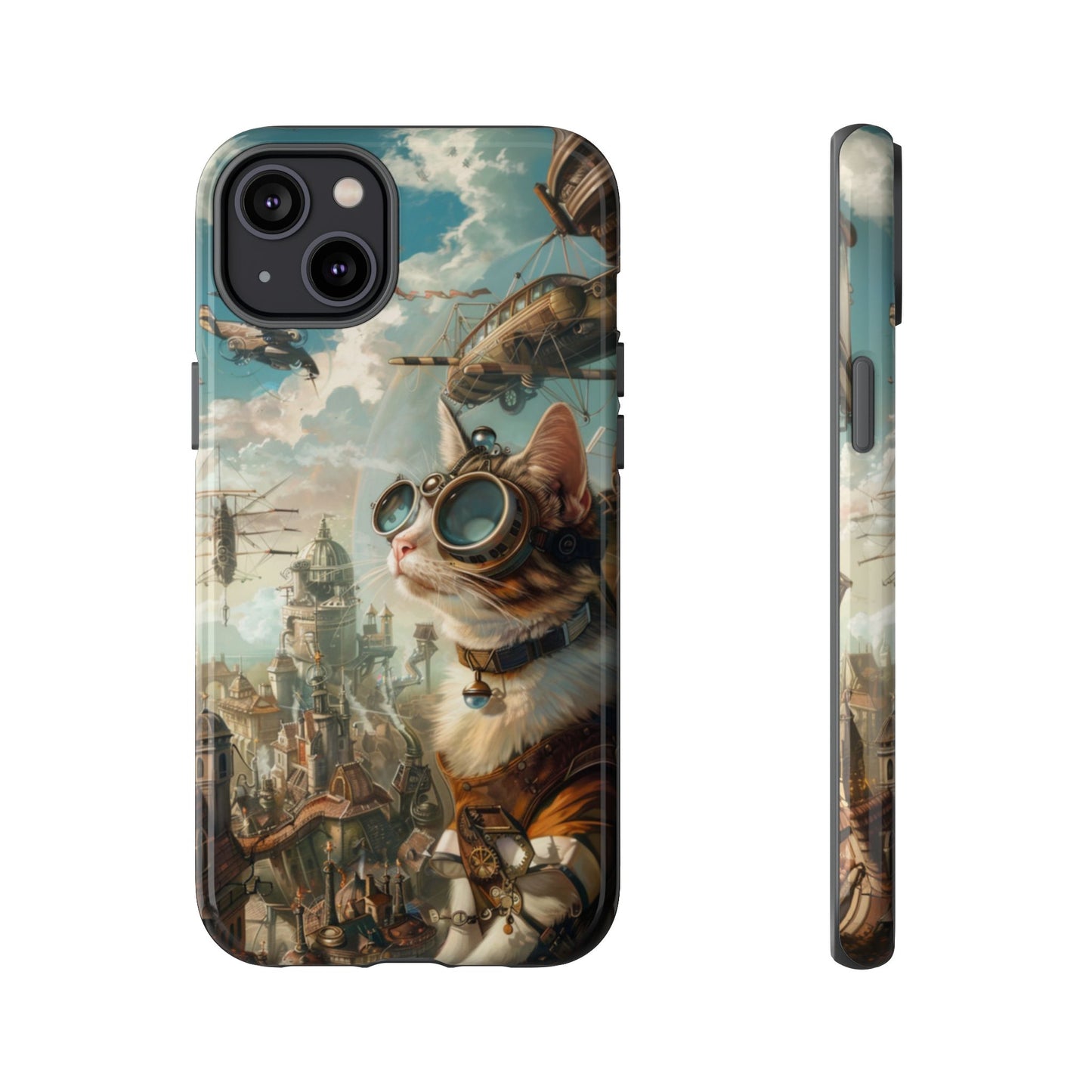 Steampunk Aviator Cat - Tough iPhone Case