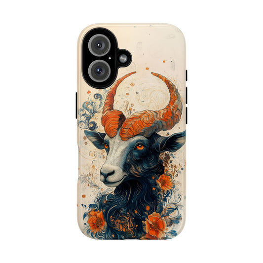 Capricorn Zodiac Artistic Floral Phone Case – iPhone, Google Pixel, Samsung Galaxy