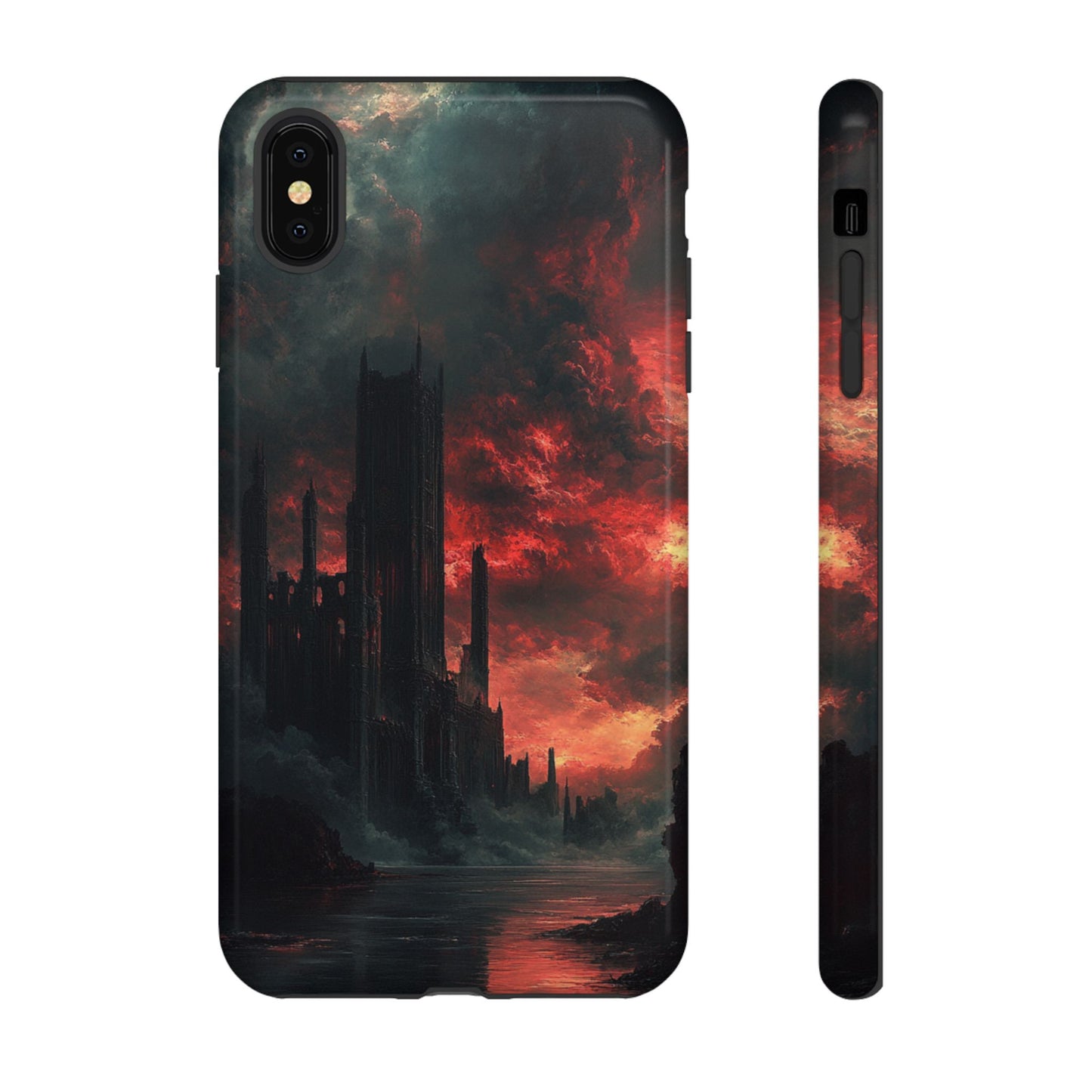 Crimson Dread Citadel – Tough iPhone Case