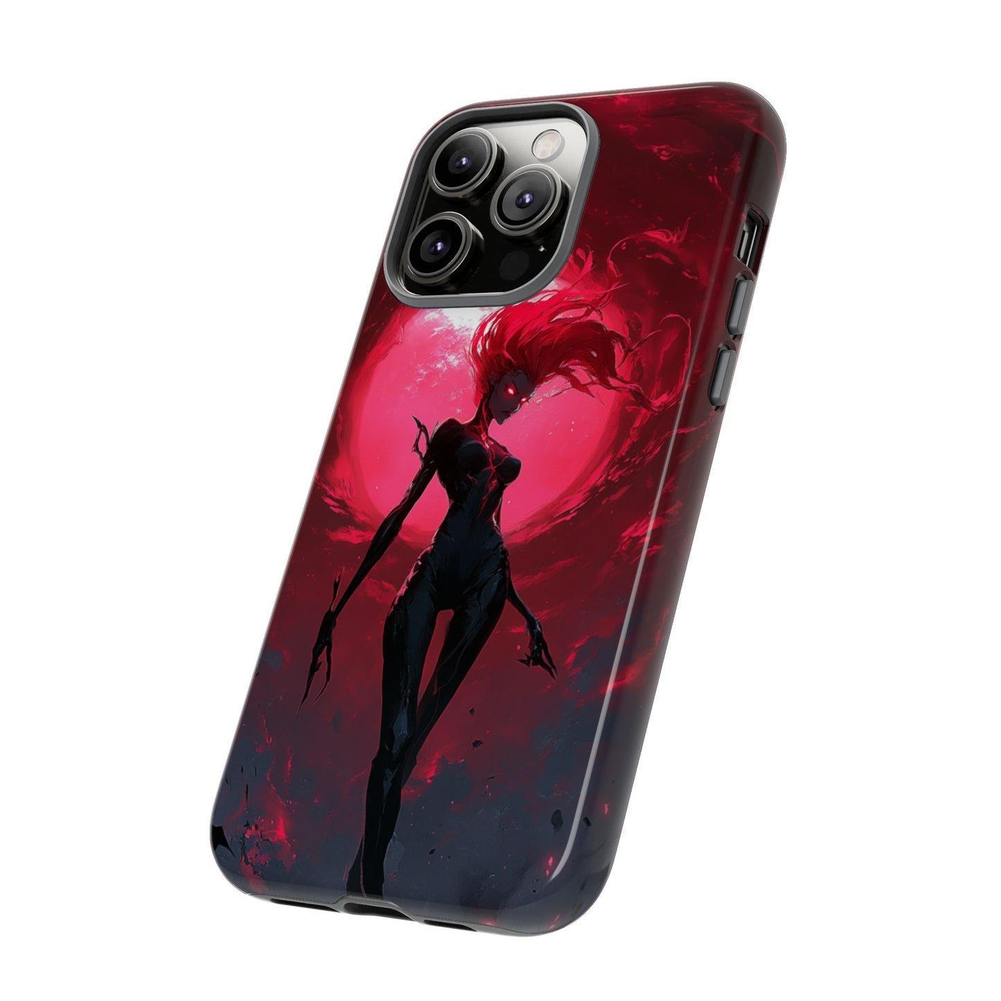 Crimson Eclipse Gothic Gaming Phone Case - iPhone, Google Pixel, Samsung Galaxy