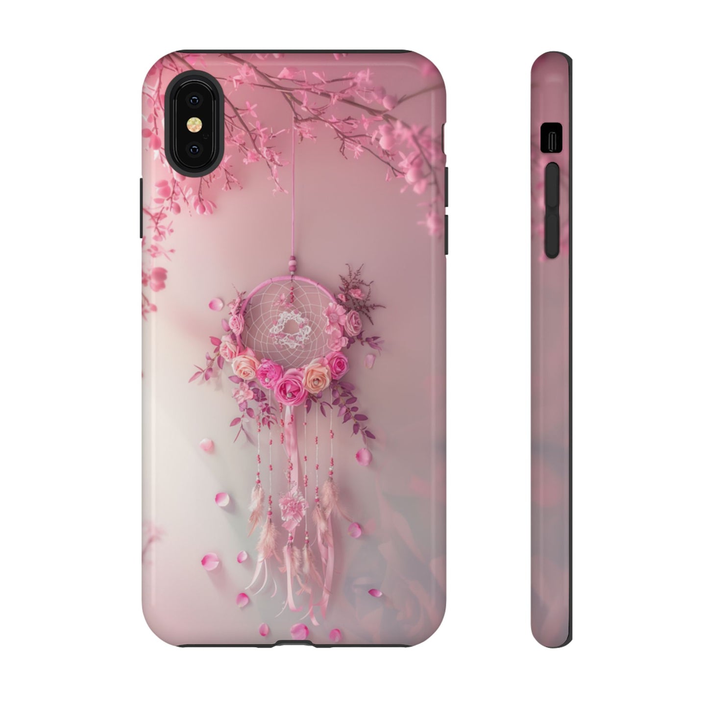 Pink Rose Dreamcatcher - Tough iPhone Case