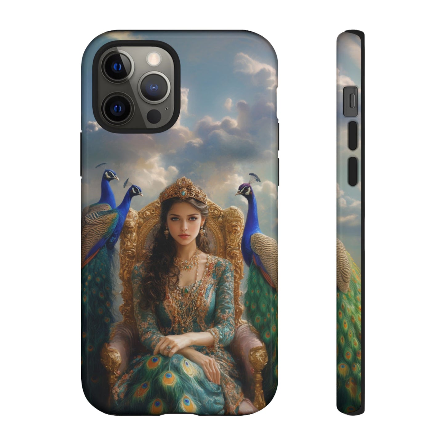 Hera Peacock Empress Golden Throne - Tough iPhone Case