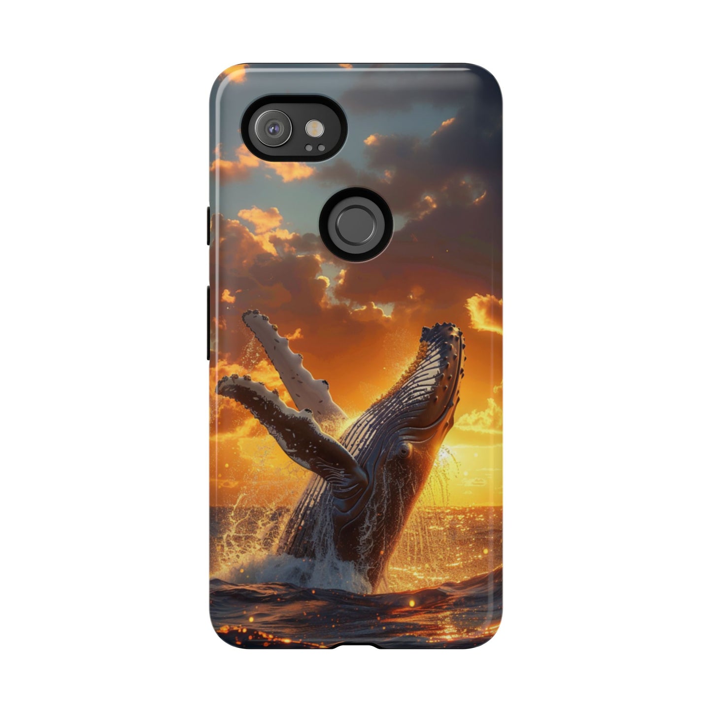 Sunset Breach Whale – Tough Google Pixel Case