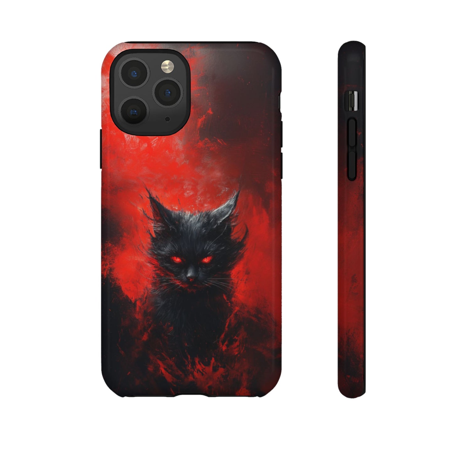 Fire Demon Black Cat - Tough iPhone Case