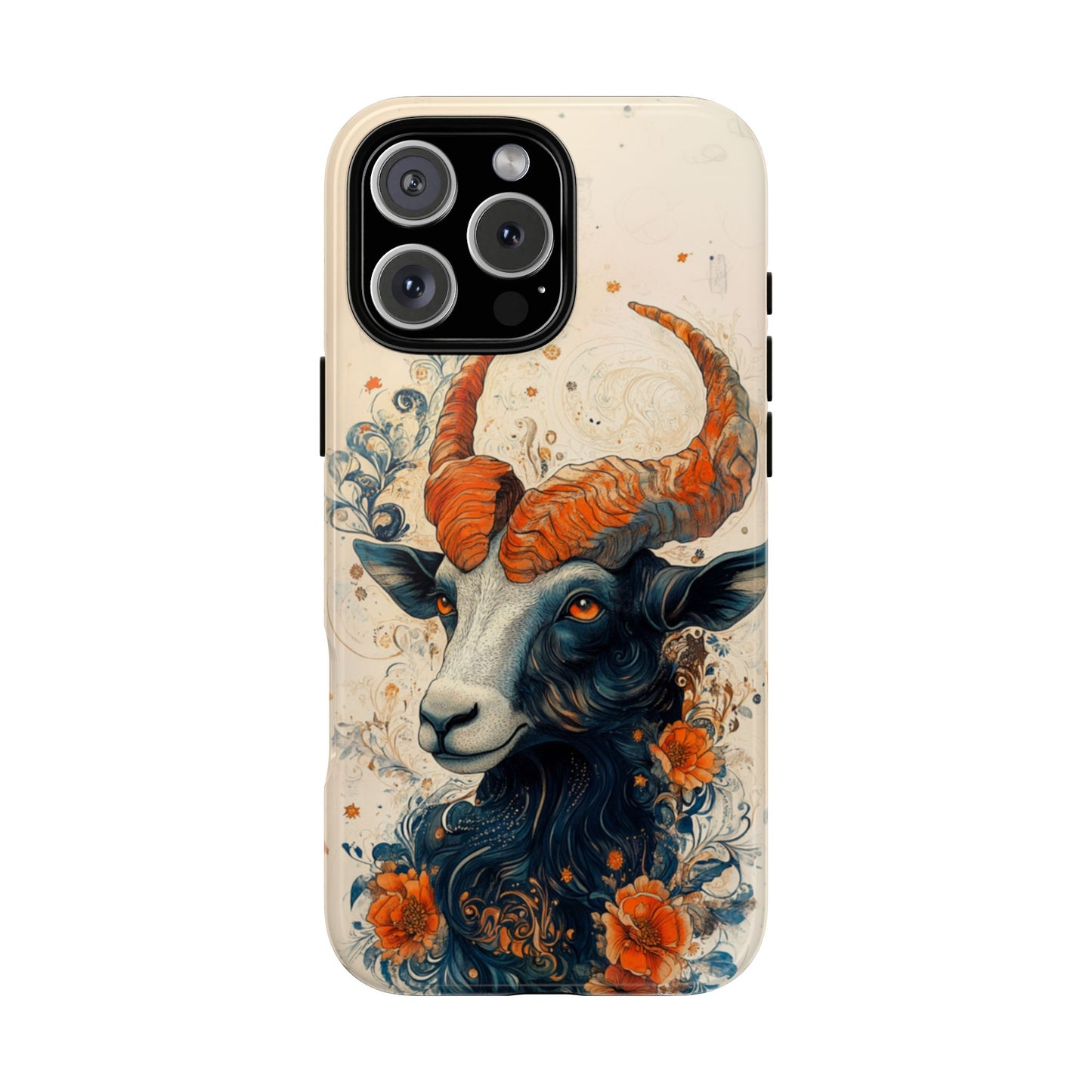 Capricorn Zodiac Artistic Floral Phone Case – iPhone, Google Pixel, Samsung Galaxy