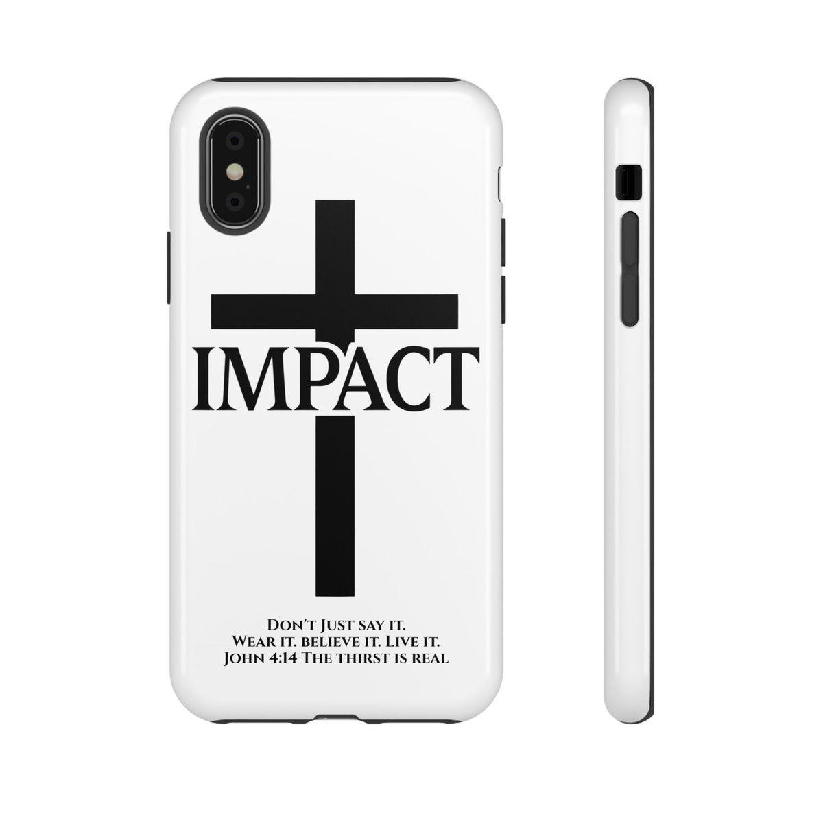 Impact White - Tough iPhone Case