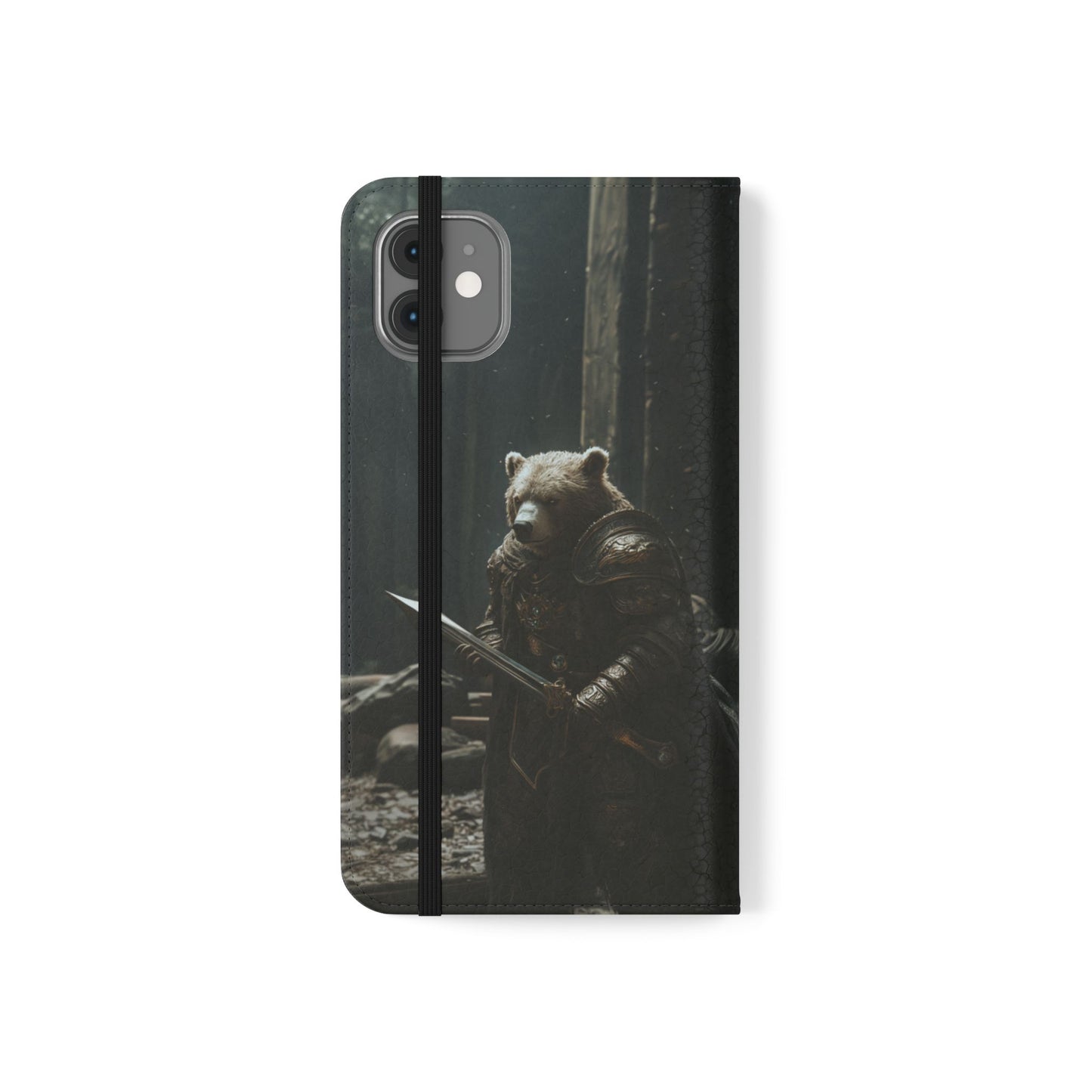 Medieval Bear Warrior Knight - Wallet Flip Case