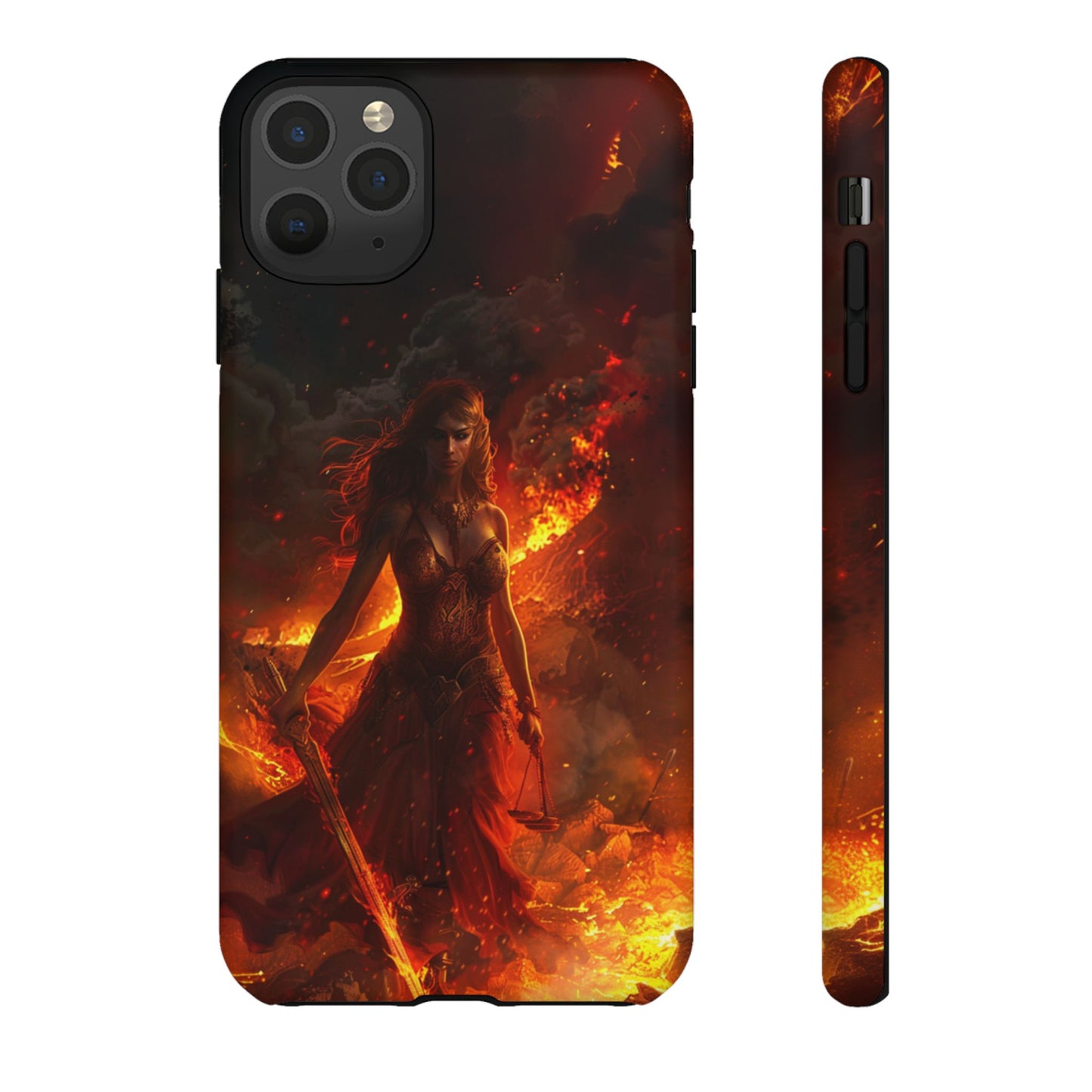 Fiery Goddess Nemesis Phone Case - iPhone, Google Pixel, Samsung Galaxy