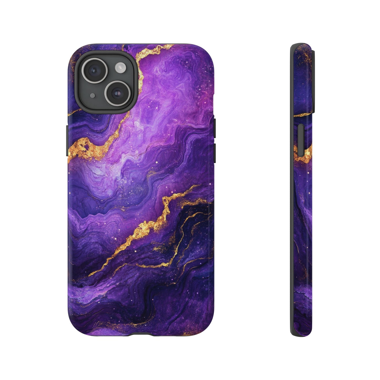 Amethyst Gold Marble – Tough iPhone Case