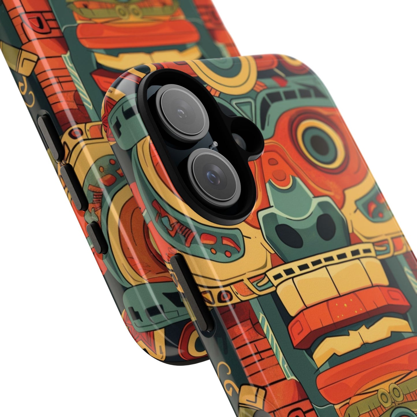 Aztec Totem Mask - Tough iPhone Case
