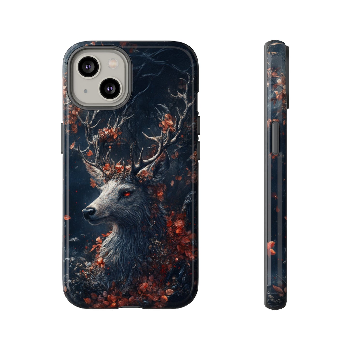 Crimson Stag Blossom – Tough iPhone Case
