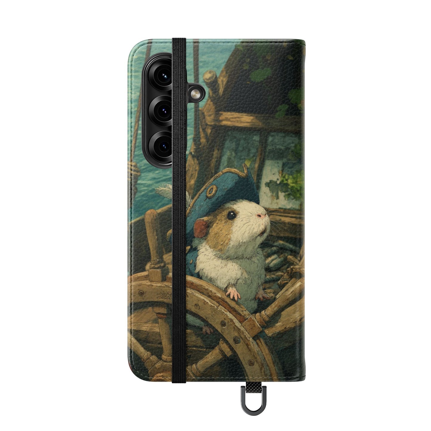 Pirate Captain Guinea Pig - Wallet Flip Case