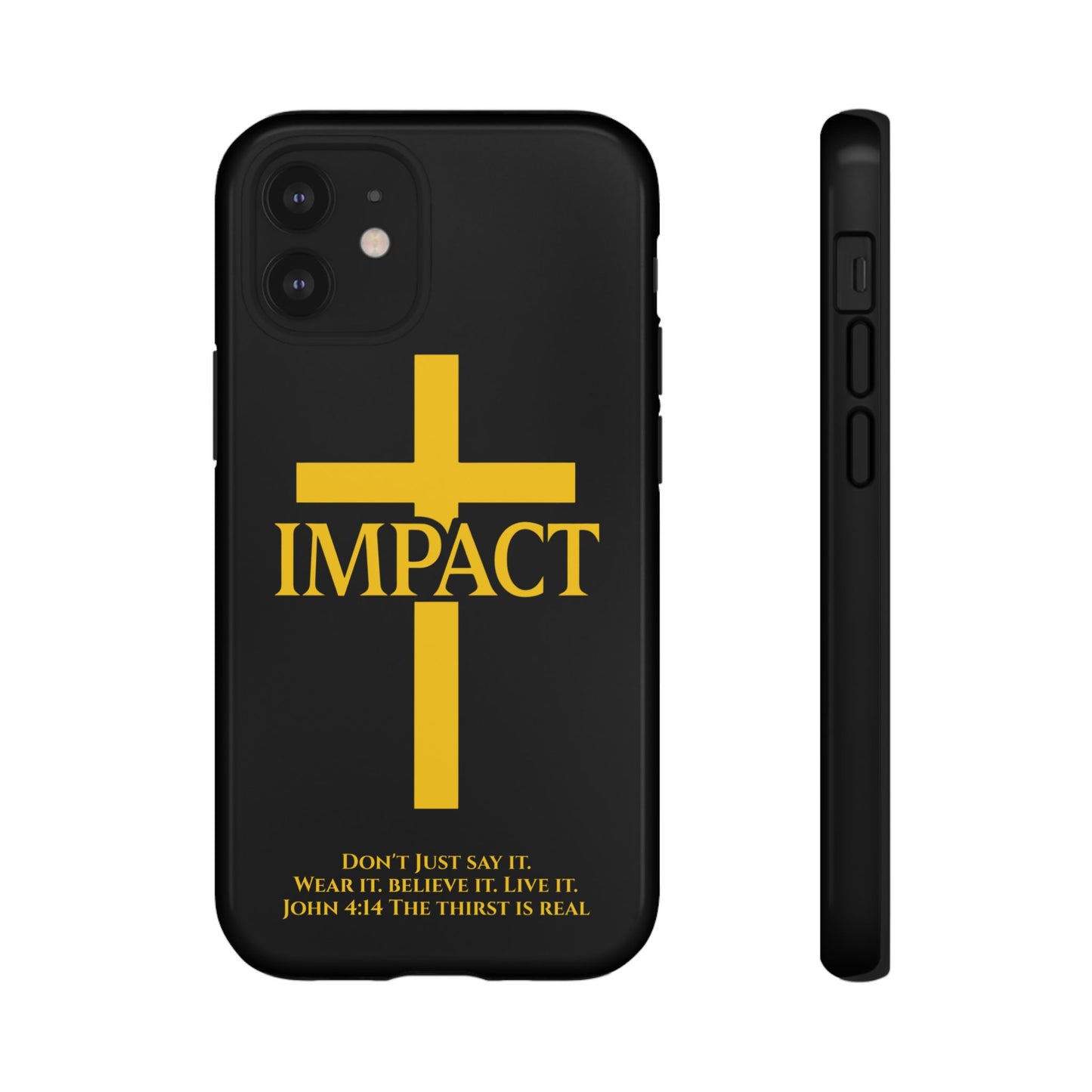 Impact Black/Gold - Tough iPhone Case