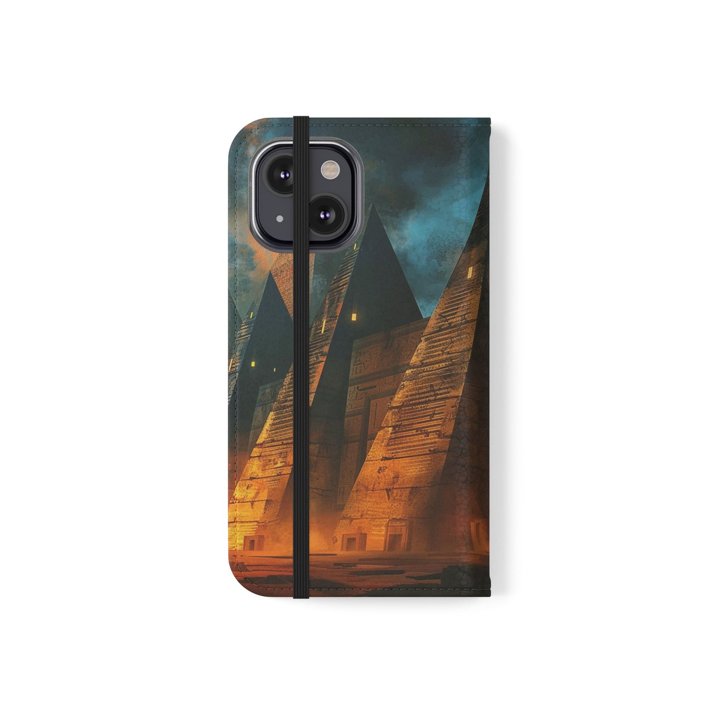 Ancient Egyptian Pyramids Sunset - Wallet Flip Case