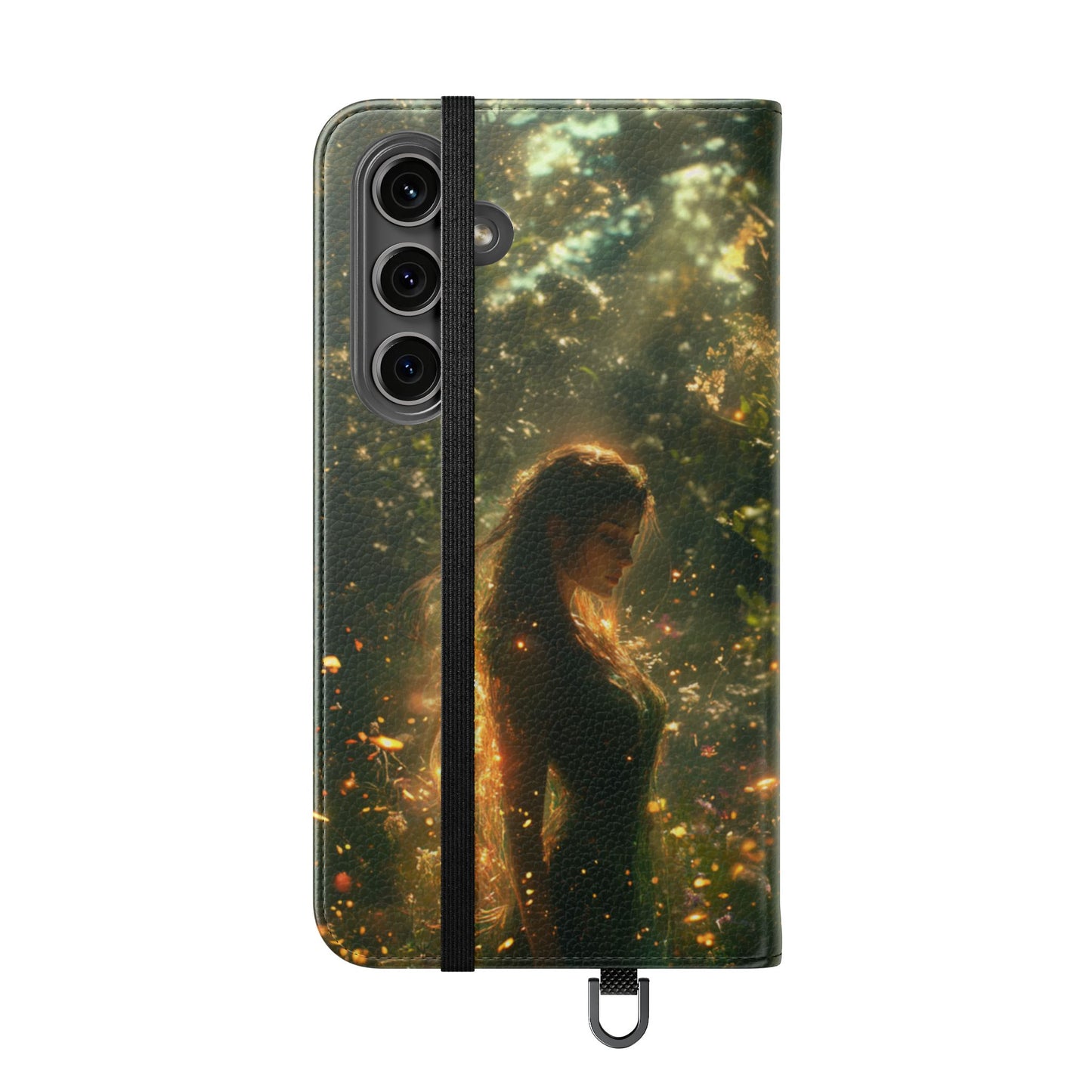 Forest Goddess Golden Light Meadow - Wallet Flip Case