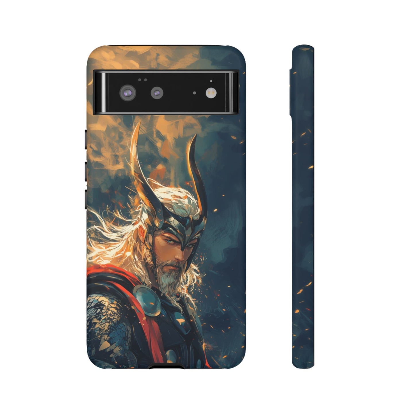 Storm-Bringer: Epic Thor Anime-Style Phone Case - iPhone, Google Pixel, Samsung