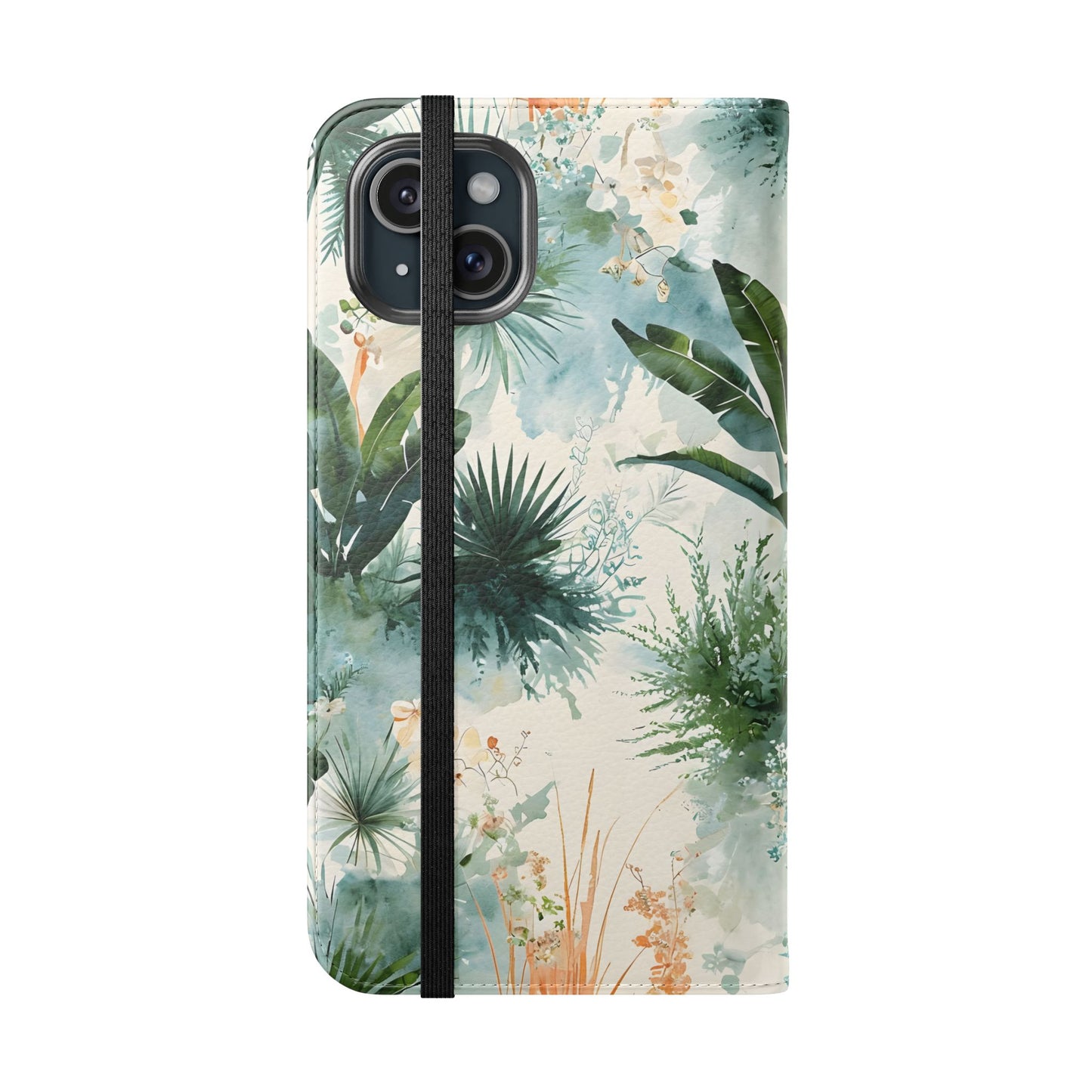 Tropical Botanical Watercolor - Wallet Flip Case