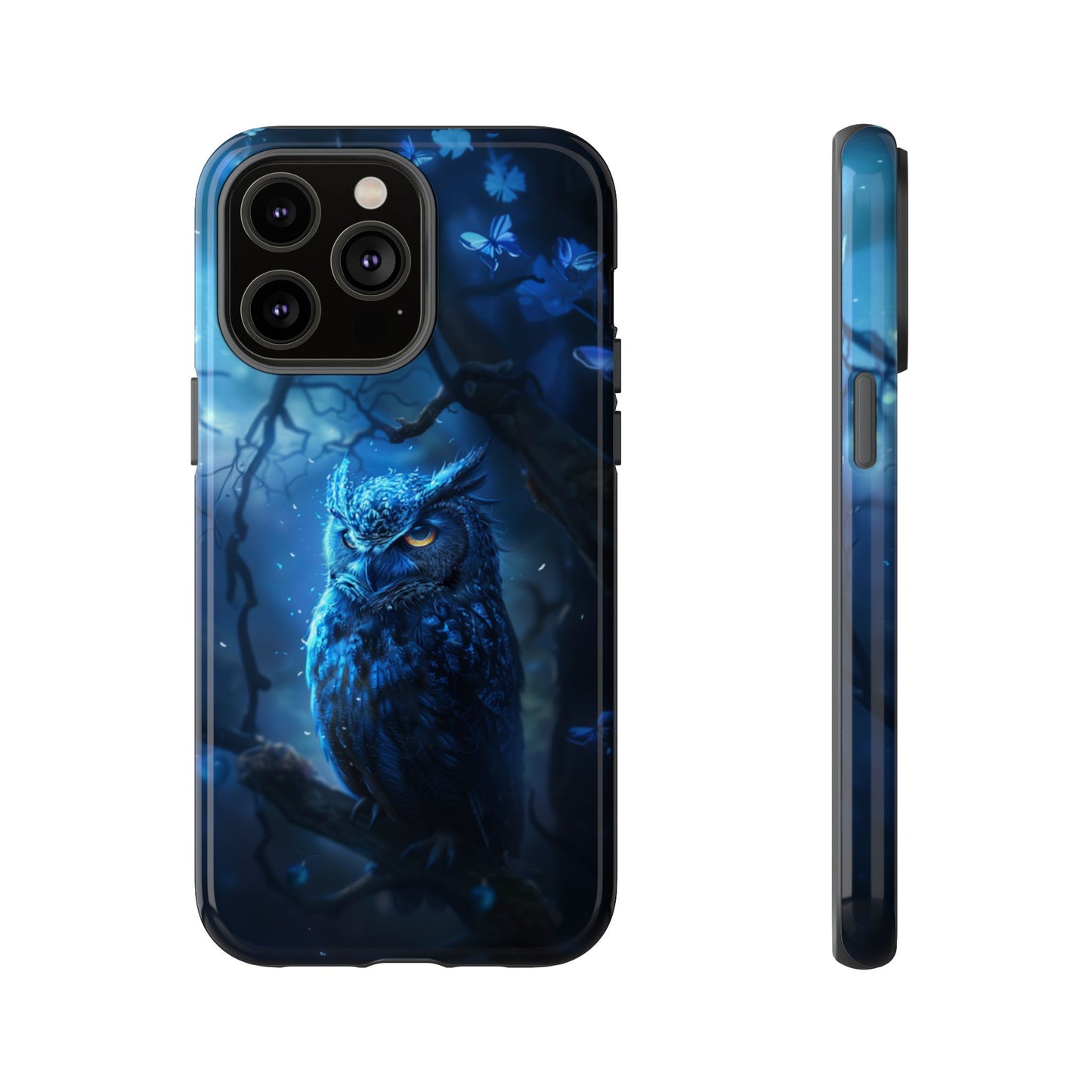 Azure Nocturne Owl – Tough iPhone Case