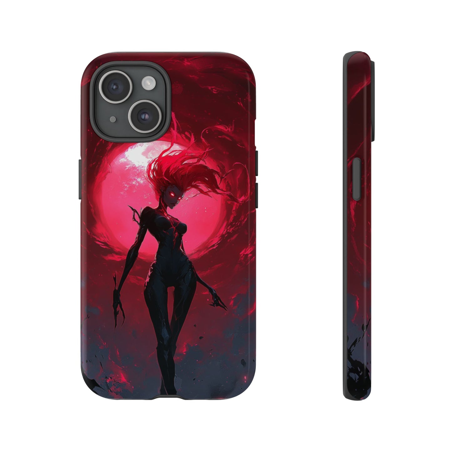 Crimson Eclipse Gothic Gaming Phone Case - iPhone, Google Pixel, Samsung Galaxy