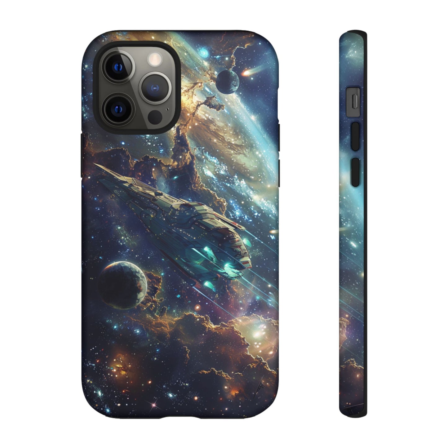 Galactic Voyage: Futuristic Spaceship - iPhone, Google Pixel, Samsung Galaxy