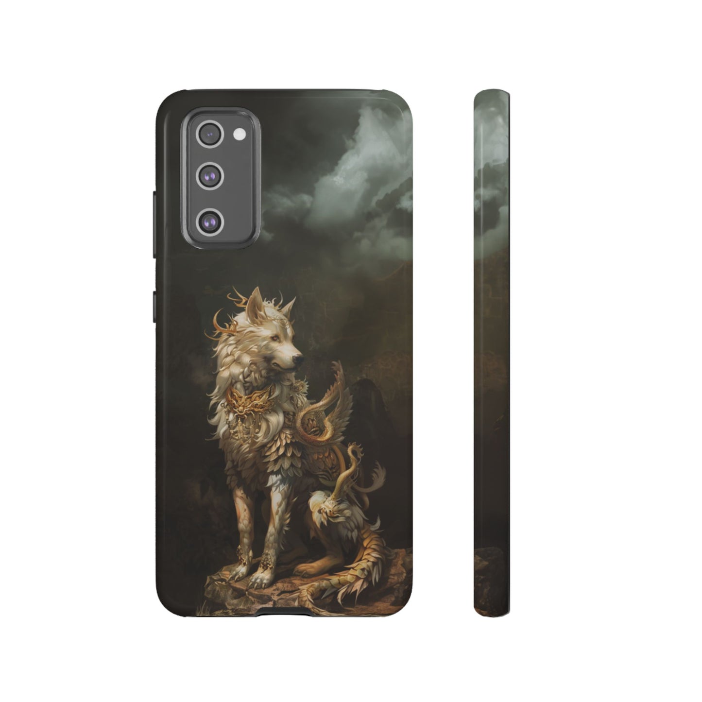 Antlered Wolf Guardian - Tough Samsung Galaxy Case