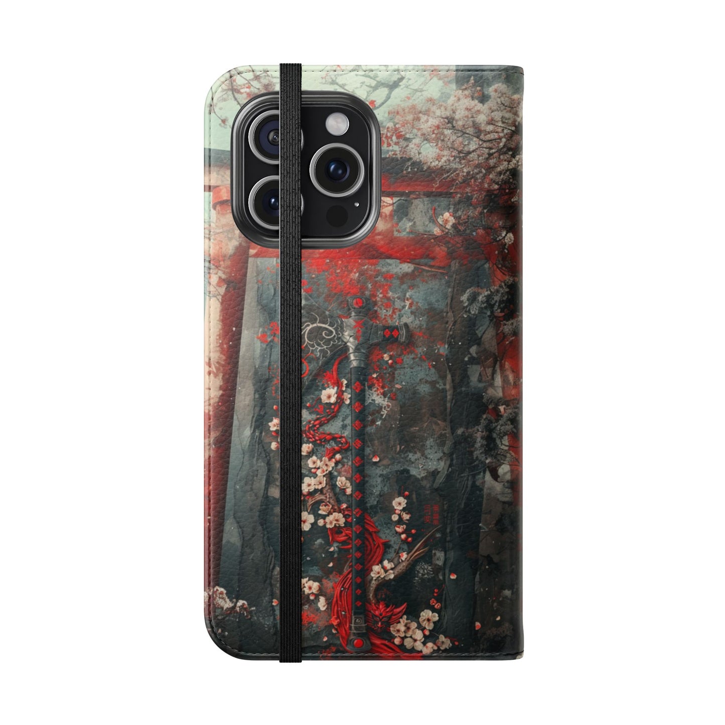 Sakura Warrior Axe - Wallet Flip Case