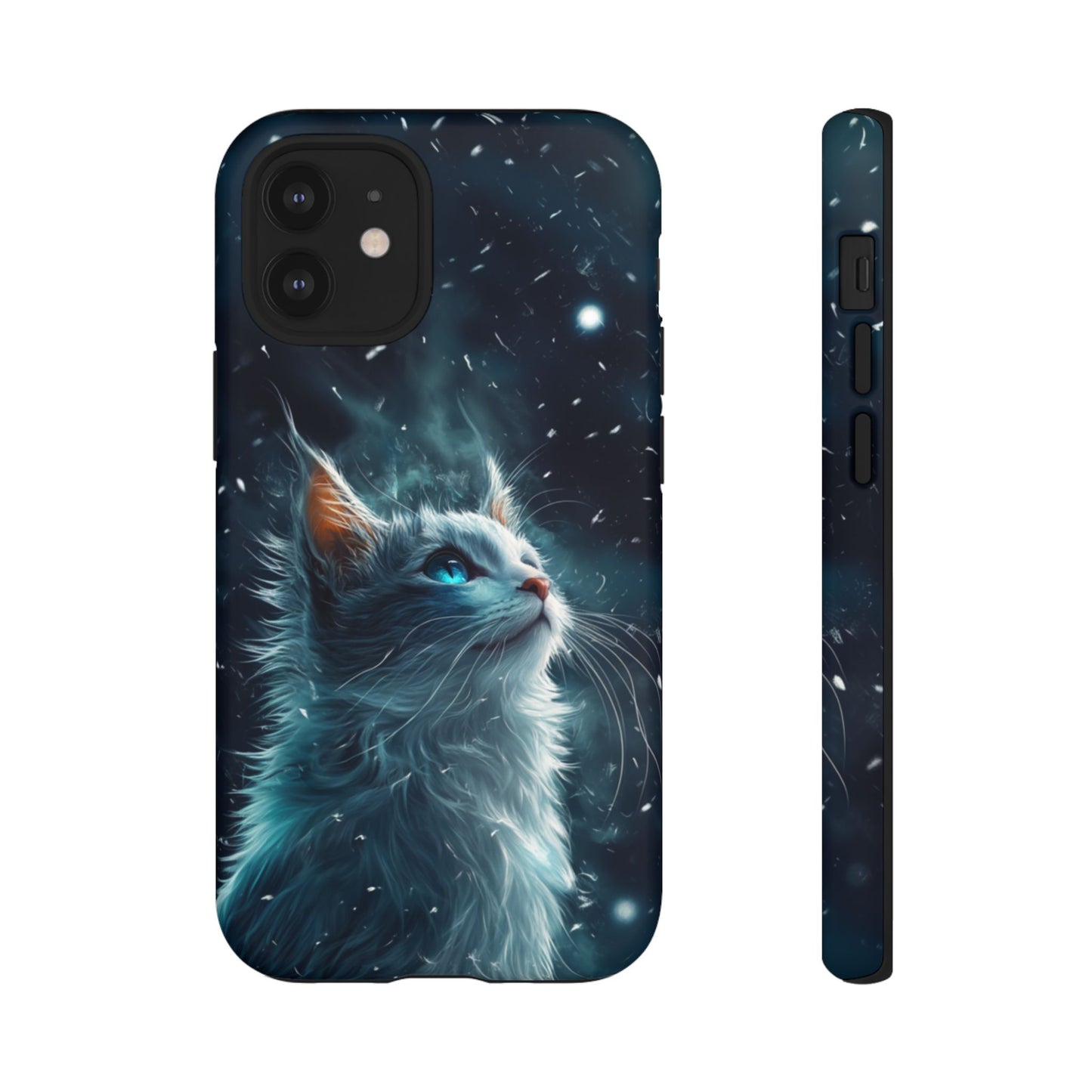 Ethereal Gaze White Cat Phone Case - iPhone, Google Pixel, Samsung Galaxy