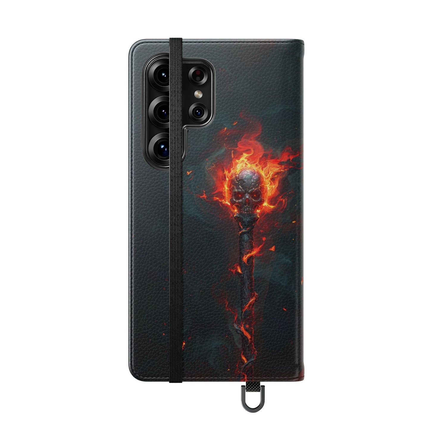 Inferno Skull Staff - Wallet Flip Case