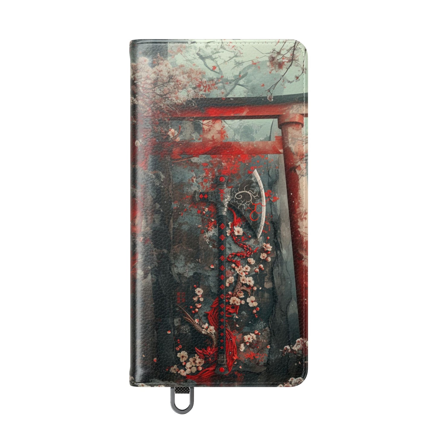 Sakura Warrior Axe - Wallet Flip Case