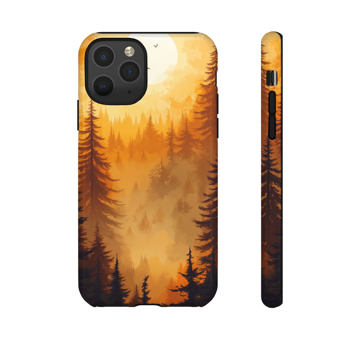 Golden Forest Silhouette – Tough iPhone Case