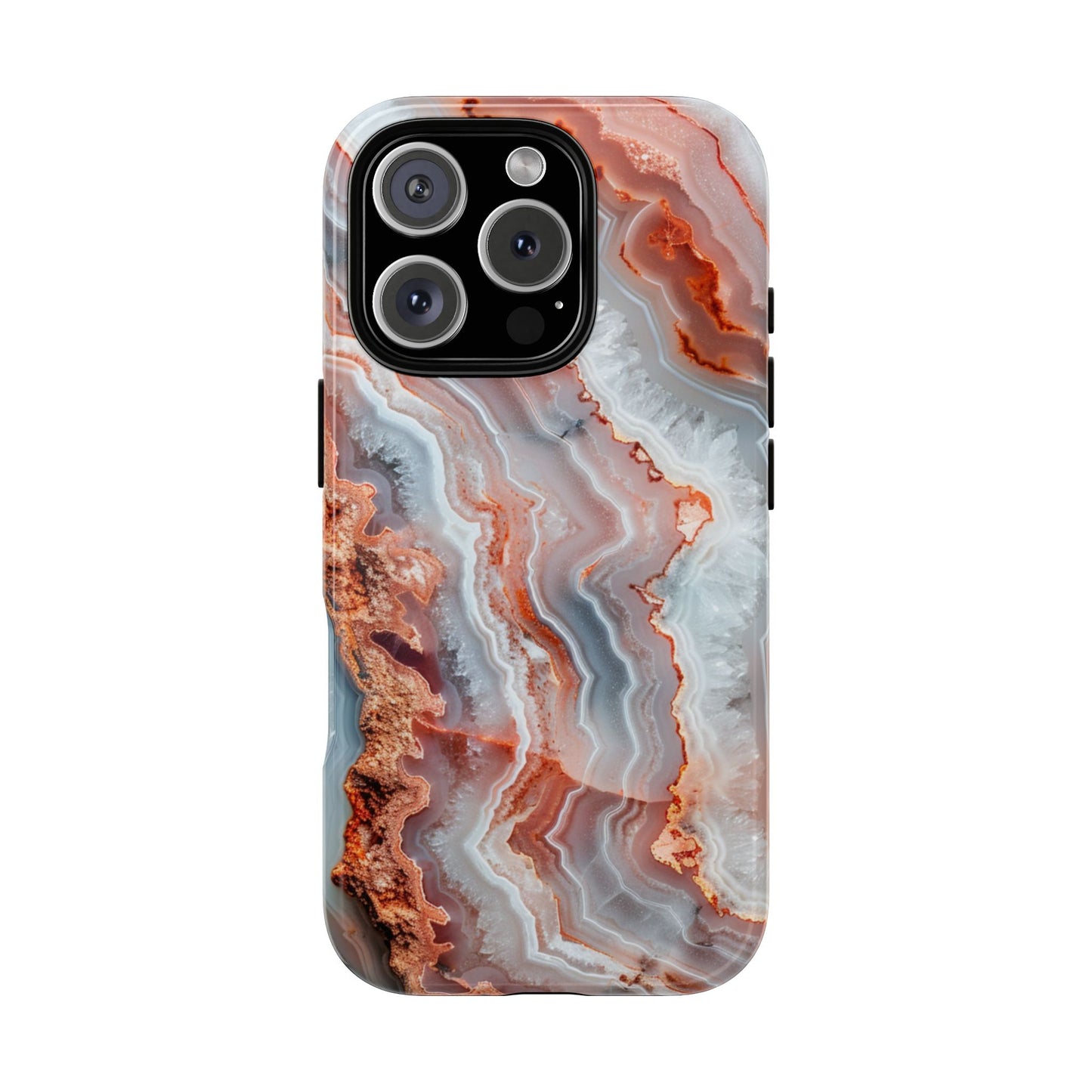 Rose Agate Currents – Tough iPhone Case
