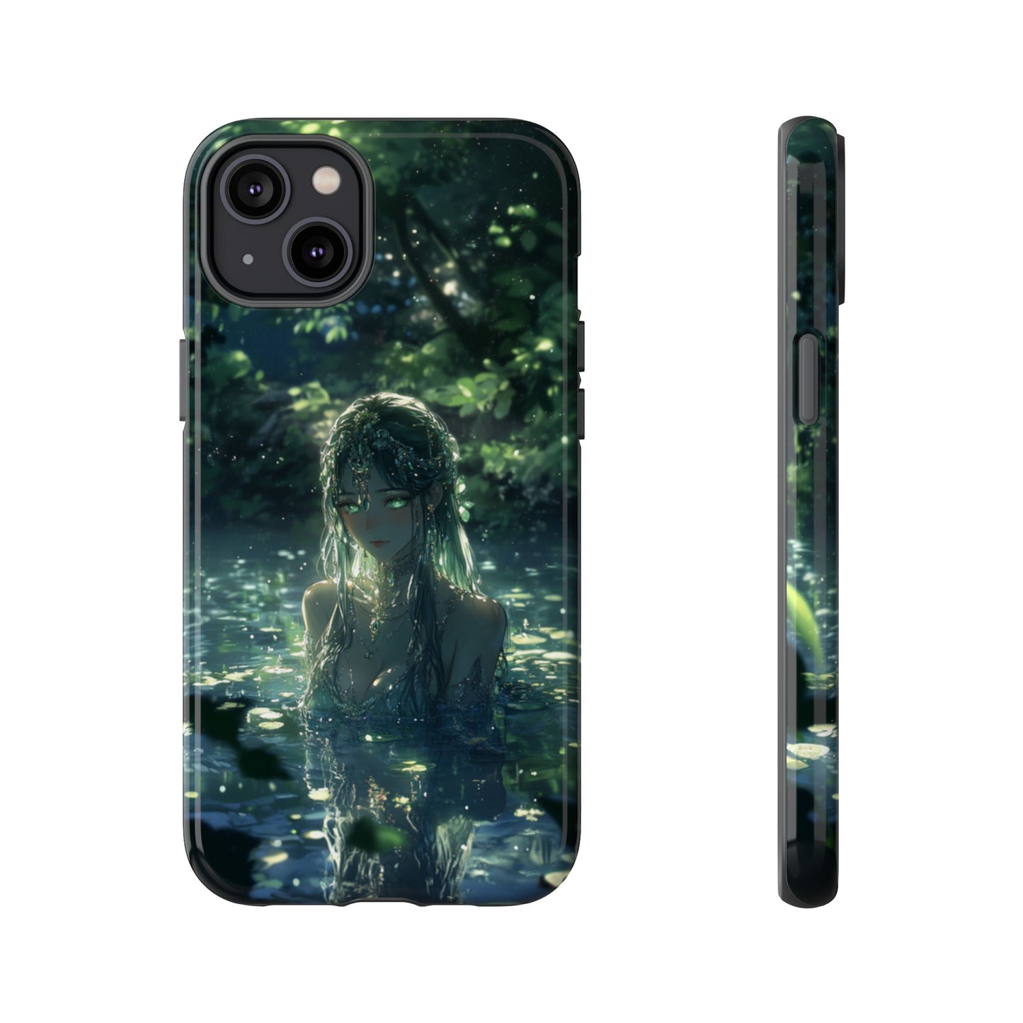 Forest Water Nymph Green Eyes Pond - Tough iPhone Case