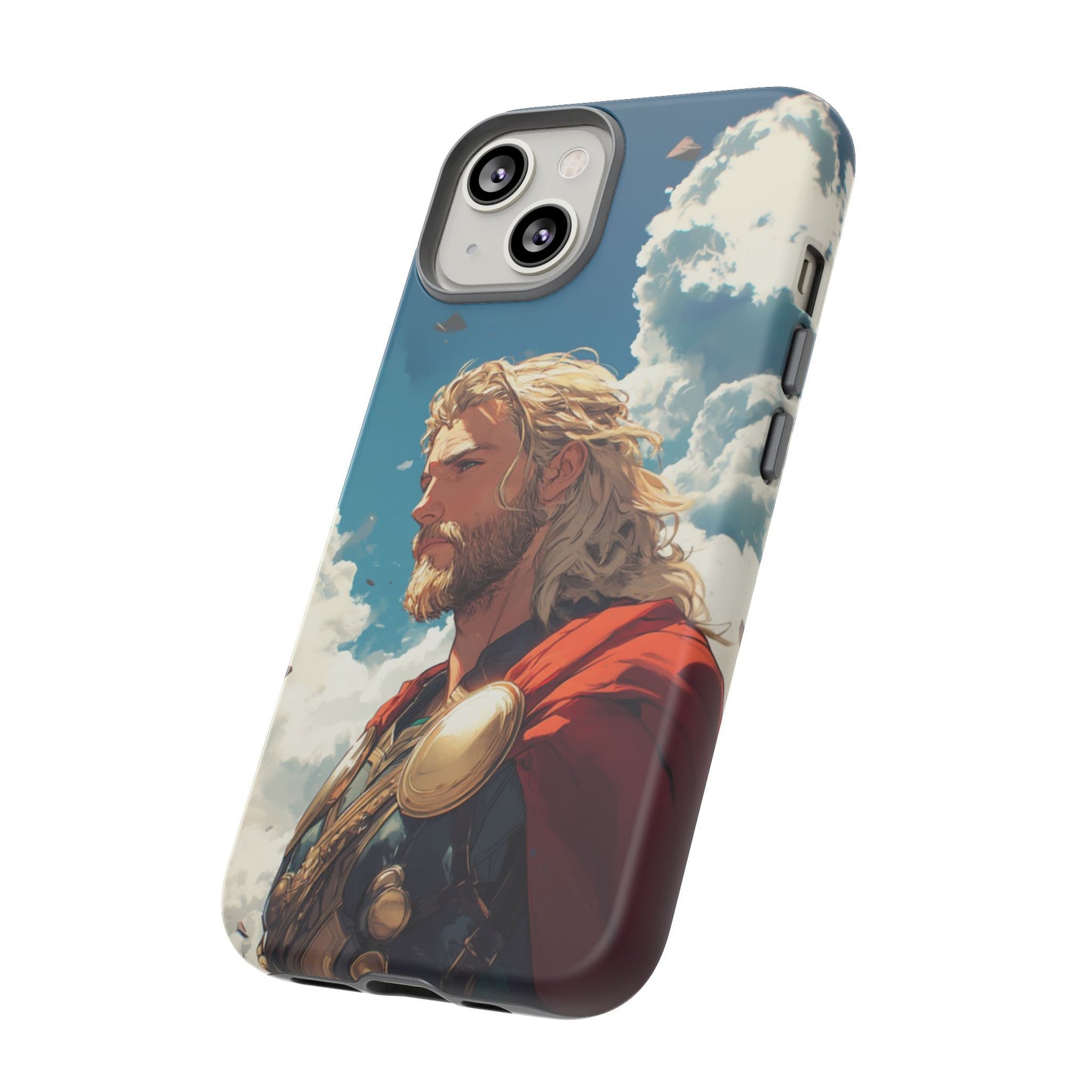 Celestial Protector: Anime-Style Thor Phone Case - iPhone, Google Pixel, Samsung