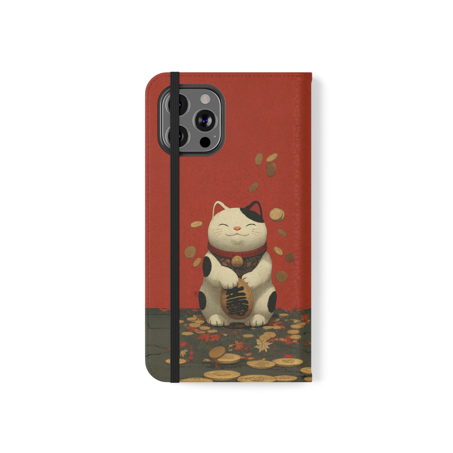 Lucky Cat - Wallet Flip Case