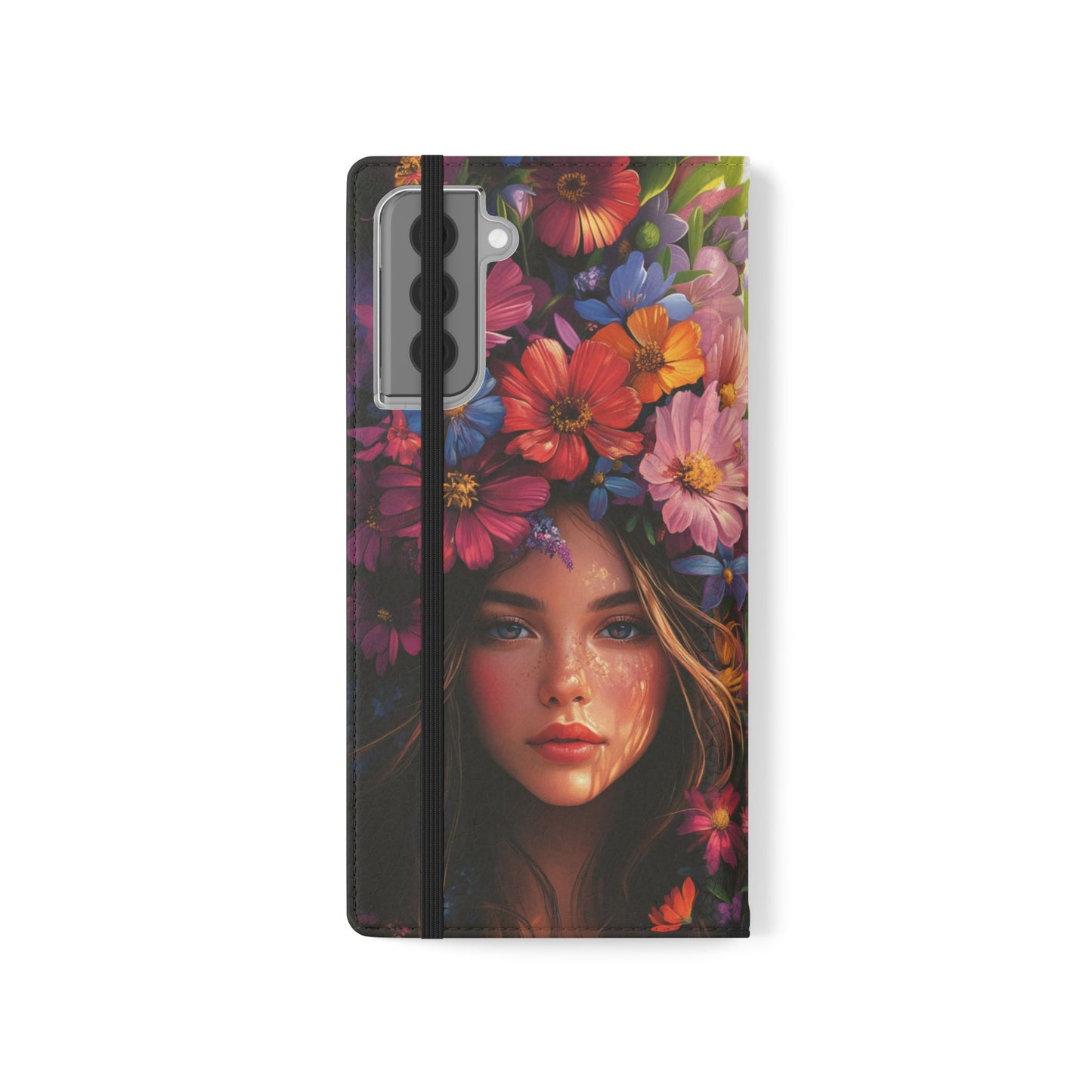 Floral Crown Muse - Wallet Flip Case
