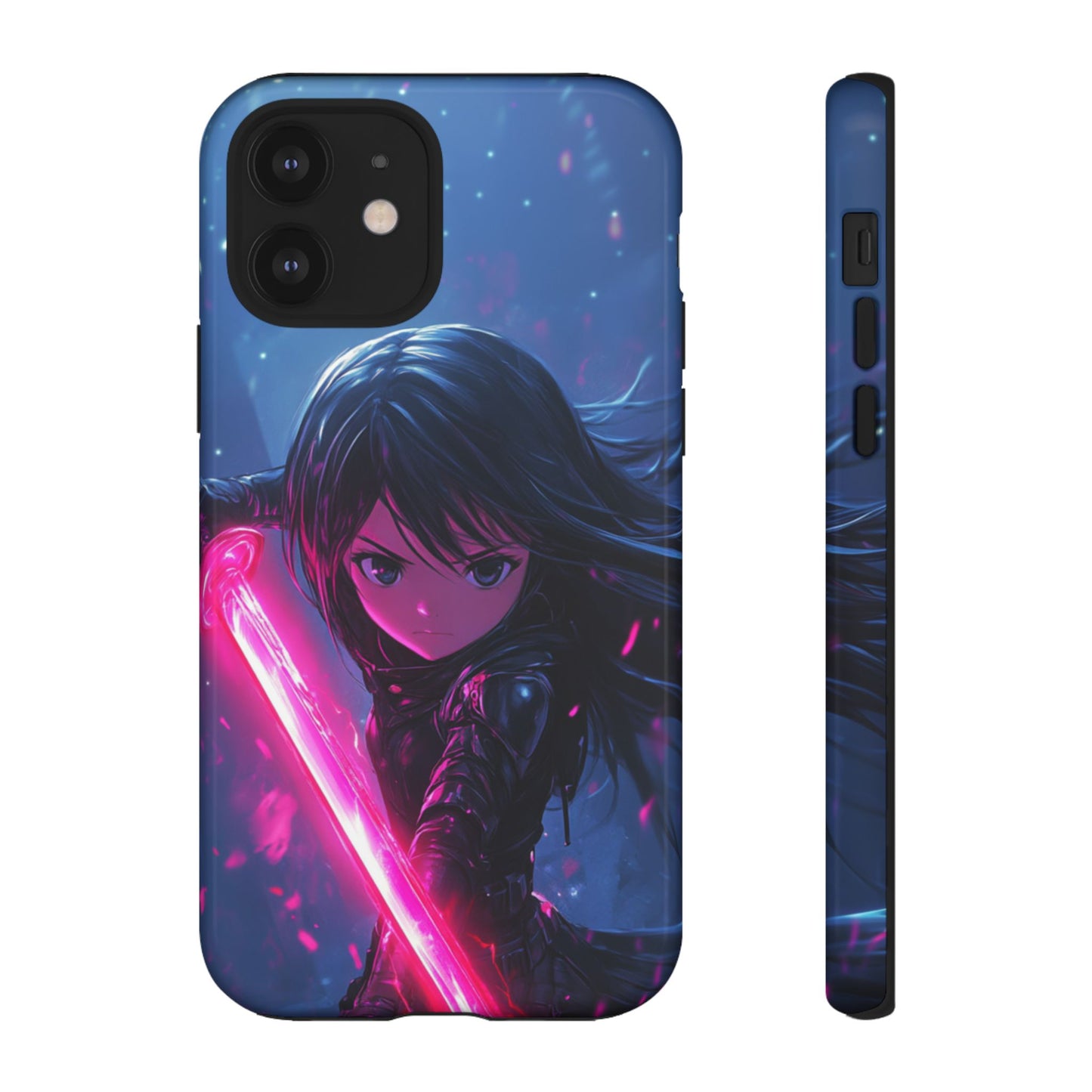Neon Blade Warrior – Tough iPhone Case