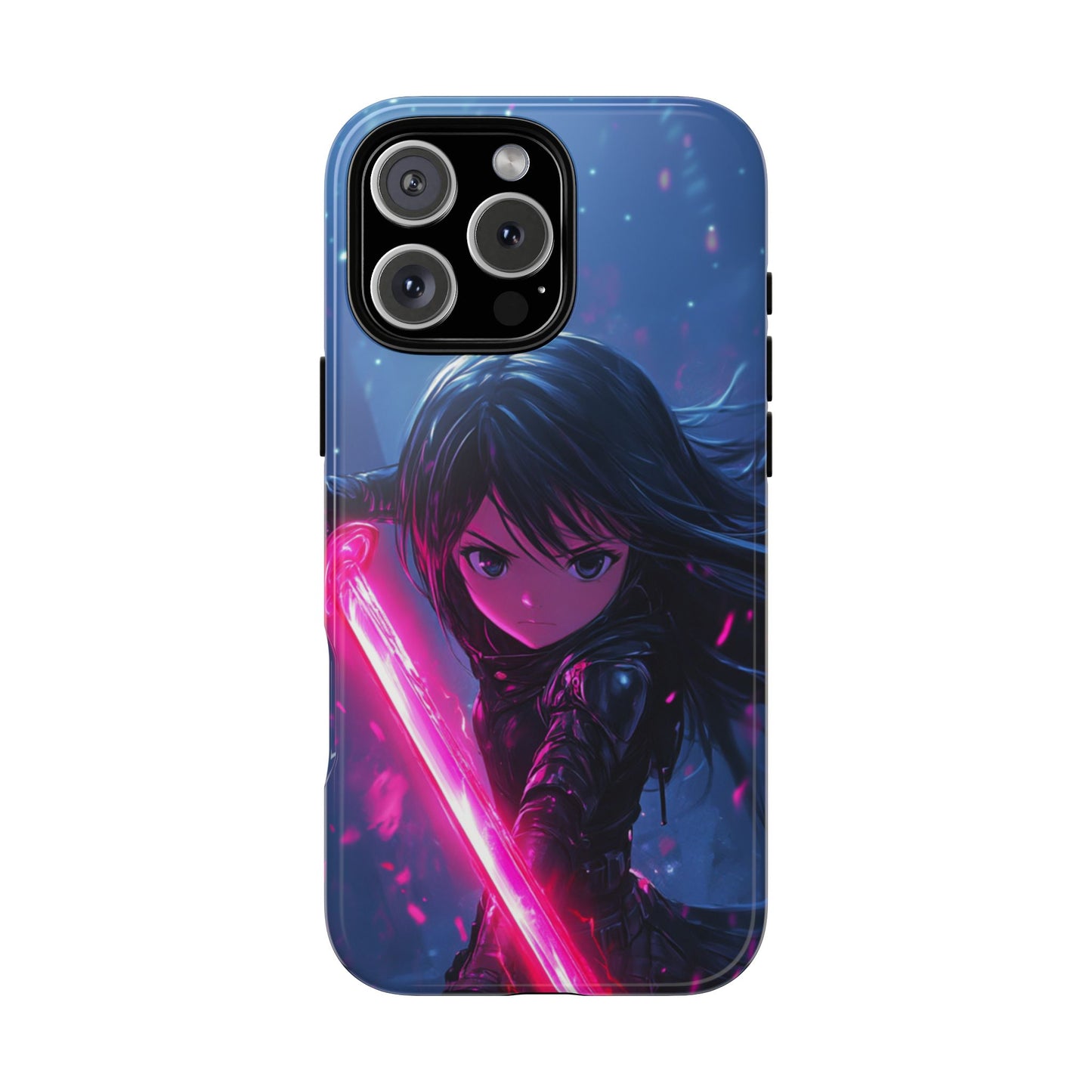 Neon Blade Warrior – Tough iPhone Case