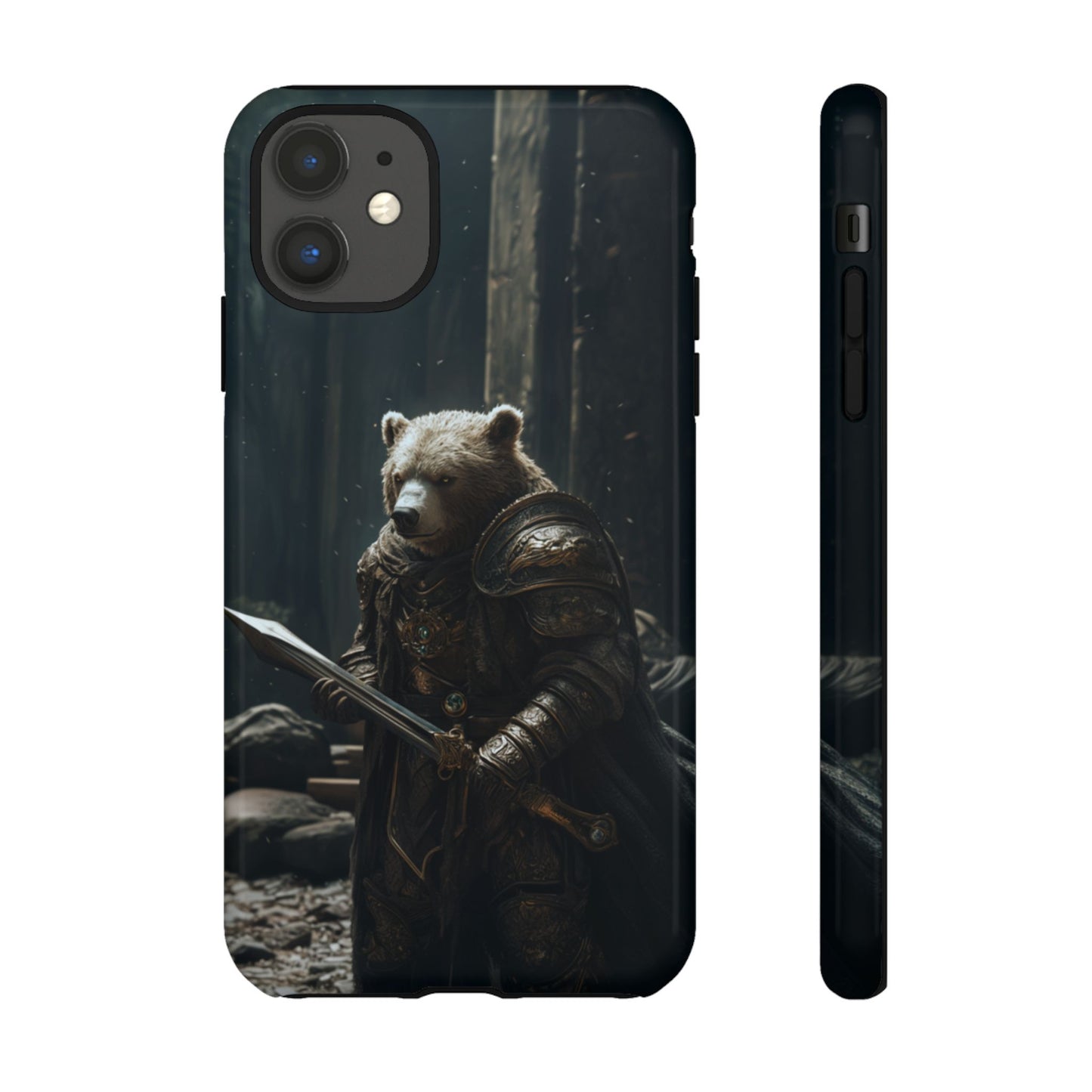 Medieval Bear Warrior Knight - Tough iPhone Case