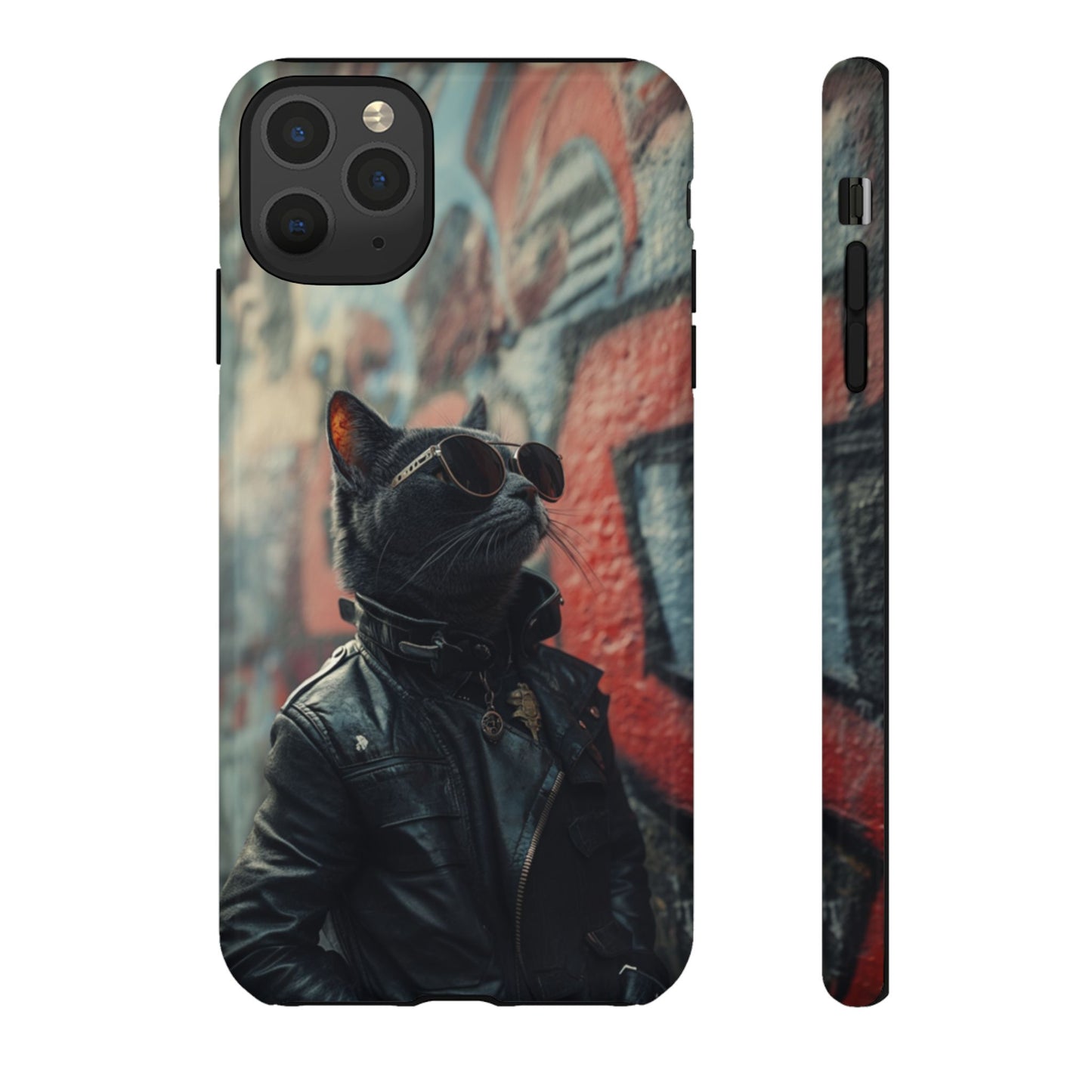 Punk Rock Cat Phone Case – iPhone, Google Pixel, Samsung Galaxy