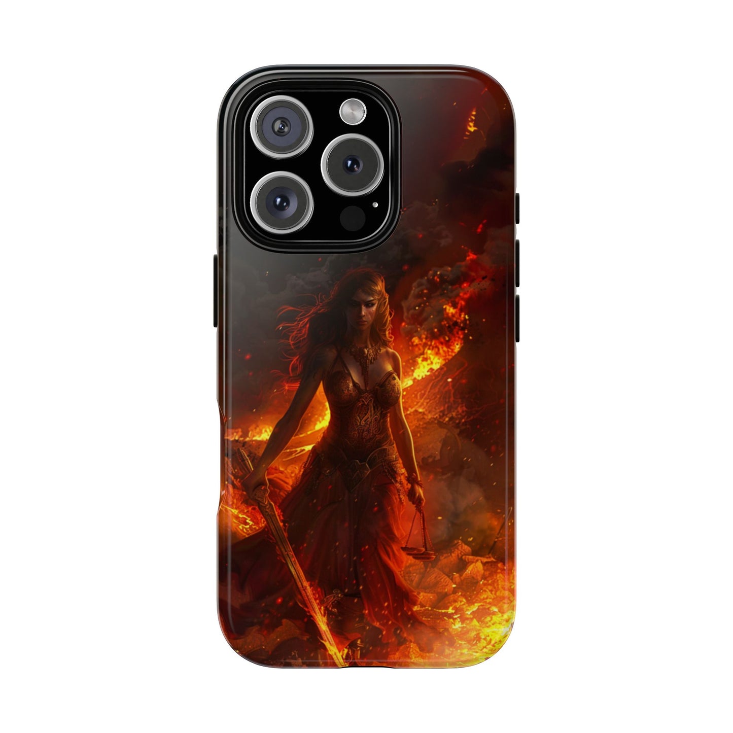 Fiery Goddess Nemesis Phone Case - iPhone, Google Pixel, Samsung Galaxy